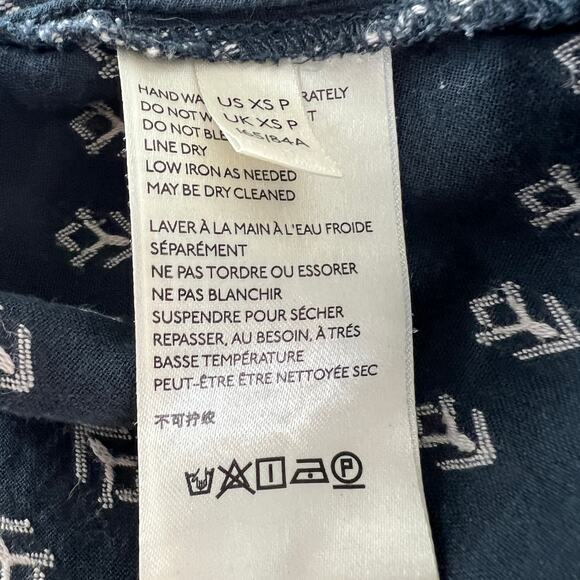 Pilcro by Anthropologie The Tavi Textured Button-Down Shirt Top Size Petite XS - Picture 8 of 9